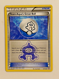 Pokemon Team Aqua's Great Ball Card NM/M 27/34 DOUBLE CRISIS - Image 1