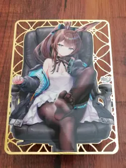 Amiya - Arknights - Goddess Story Gold Metal Card - Image 1