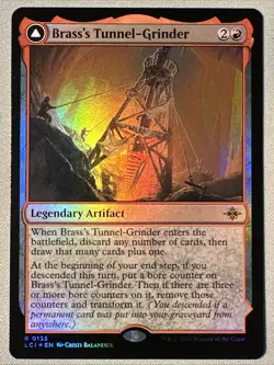 MTG / Brass's Tunnel-Grinder / LCI / #135 / FOIL / Rare / NM - Image 1