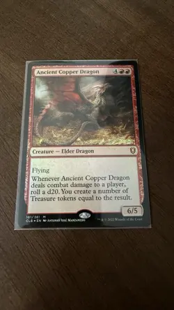 Ancient Copper Dragon Commander Legends: Battle for Baldur's Gate Foil - Image 1