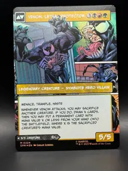 Eddie Brock / Venom 224 (Borderless Foil) 224 Marvel's Spider-Man MTG NM - Image 1