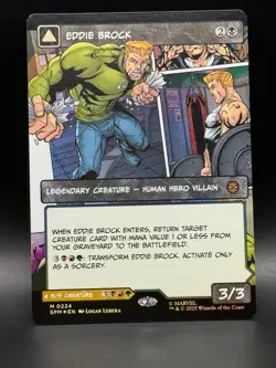 Eddie Brock / Venom 224 (Borderless Foil) 224 Marvel's Spider-Man MTG NM - Image 2