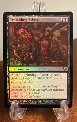 MTG Crumbling Ashes Foil Eventide (EVE) Light Play LP Magic the Gathering - Image 1