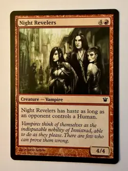 MTG Magic the Gathering Night Revelers (153/297) Innistrad LP - Image 1