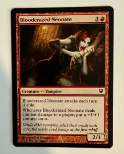 Magic the Gathering MTG Bloodcrazed Neonate (131) Innistrad LP - Image 1