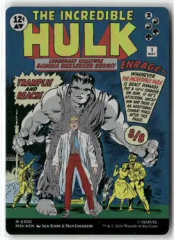 Bruce Banner (Borderless) 390 Holo Marvel Super Heroes Magic: Foil NM - Image 1