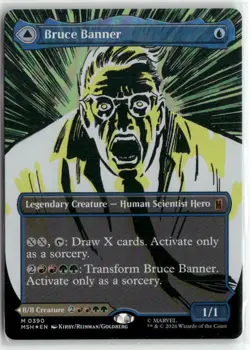 Bruce Banner (Borderless) 390 Holo Marvel Super Heroes Magic: Foil NM - Image 2
