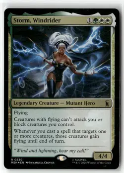Storm, Windrider 230 Rare Marvel Super Heroes Magic: The Gathering Foil NM - Image 1