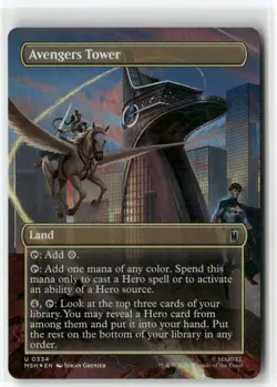 Avengers Tower (Borderless) 334 Marvel Super Heroes Magic: Foil NM - Image 1
