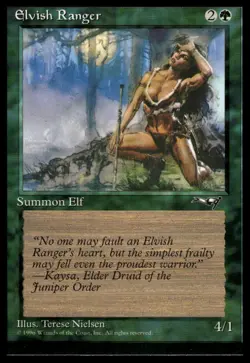 MTG Alliances #68 Elvish Ranger (Female) - Lightly played - Image 1