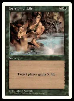 MTG Fifth Edition #156 Stream of Life - Lightly played - Image 1