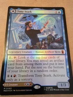 Tony Stark - Foil - Marvel Super Heroes - Mtg - Image 1