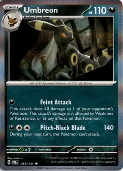 Umbreon 059/131 SV: Prismatic Evolutions Pokemon Card TCG - Image 1