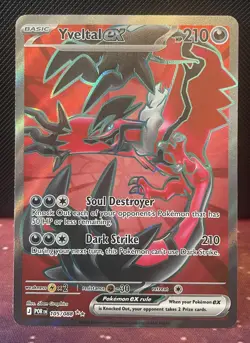Yveltal ex 105/088 Full Art Ultra Rare Pokemon TCG Perfect Order NM - Image 1