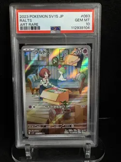 2023 POKEMON JAPANESE SV1S-SCARLET EX ART RARE #083 RALTS PSA 10 - Image 1