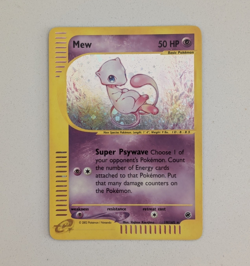 Expedition Holo Mew 19/165 Pokemon TCG 2002 Kusajima artwork - Image 1