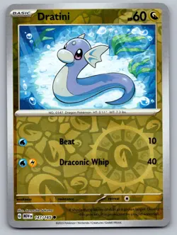 Dratini 147/165 Common 151 Pokemon Reverse Holo Near Mint - Image 1