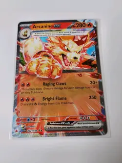 Pokemon - Arcanine ex - 032/198 - Scarlet & Violet - Half Art Card Pack Fresh - Image 3