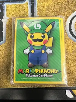 Pokemon SEALED 2016 Luigi Pikachu Special Box 64 ct SLEEVES ONLY!! - Image 1