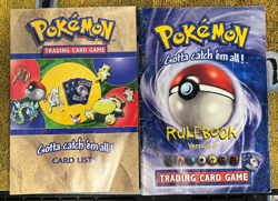 Pokemon COMPLETE IN BOX Fossil Lockdown Theme Deck! OPENED CIB Water Fire - Image 2