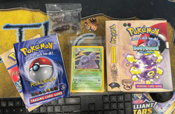 Pokemon COMPLETE IN BOX Fossil Bodyguard Theme Deck! OPENED CIB Grass Fighting - Image 1