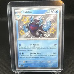 Pokemon TCG Palafin 124/091 Sv: Paldean Fates Shiny Rare Near Mint - Image 1