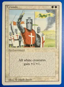 1 BANNED MTG Magic The Gathering Cruzade | Revised Edition 3ED | 1994 | NM - Image 1