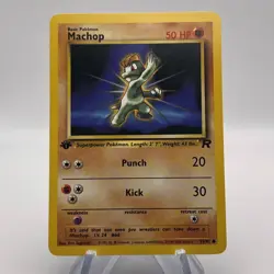 Pokemon 1st Edition Team Rocket (2000) - Machop 59/82 - Common - LP - Image 1