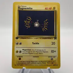 Pokemon 1st Edition Team Rocket (2000) - Magnemite 60/82 - Common - LP - Image 1
