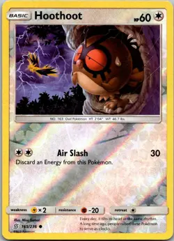 Hoothoot 165/236 Common Unified Minds Pokemon Reverse Holo Near Mint - Image 1