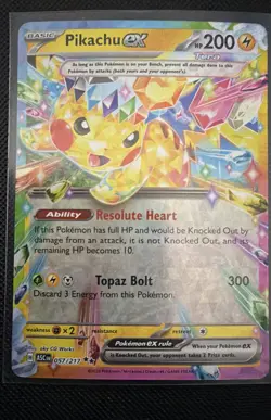 Pikachu ex 057/217 Me: Ascended Heroes Pokemon TCG Mint! - Image 1