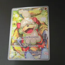 Hisuian Growlithe 181/167 Sv06 Twilight Masquerade Illus Rare Holo EN - Image 3