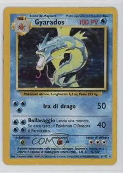 Gyarados Holo Italian Pokemon Base Set #6 1999 - Image 1