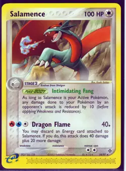 VINTAGE 2003 POKEMON SALAMENCE 19/97 EX DRAGON REGULAR NM (S1) - Image 1