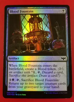 1x Blood Fountain | FOIL | Innistrad Crimson Vow | MTG Magic Cards - Image 1