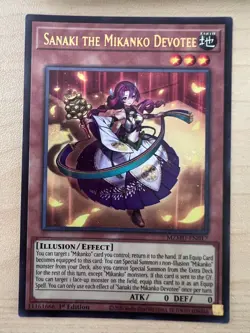 Yugioh Sanaki The Mikanko Devotee MZMU-EN017 Ultra Rare Maze of Muertos 1st NM - Image 1