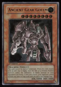 Ancient Gear Golem (UTR) TLM-EN006 EURO Ultimate Rare 1st Edition Yu-Gi-Oh - Image 1