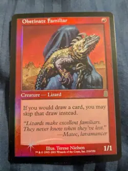 Obstinate Familiar FOIL Odyssey - LP - MTG - Magic the Gathering Rare - Image 1