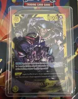 Marshall.D.Teach OP16-119 - One piece TCG - The Time of Battle - Secret Rare - Image 1