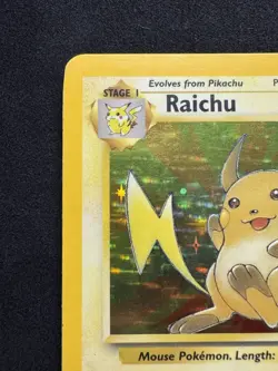 Raichu 14/62 Fossil Holo Rare Vintage WOTC 1999 Pokemon TCG Card LP - Image 2