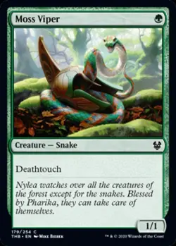 Moss Viper - Near Mint MTG Theros Beyond Death - Image 1