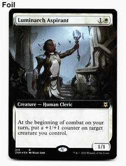 Luminarch Aspirant (Extended Art) #319 (Foil) - Zendikar Rising - MTG Magic NM/M - Image 3