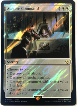 MTG Austere Command (Surge Foil) Commander: Final Fantasy 231 FFVII NM - Image 1
