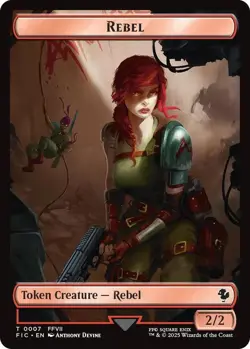 MTG Final Fantasy Commander - Soldier 1/1 & Rebel 2/2 [Token] - Image 2