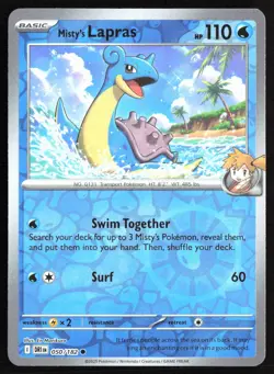 Pokemon TCG - Misty's Lapras Reverse Holo Common SV10: Destined Rivals 050/182 N - Image 1