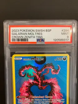 Pokemon Galarian Moltres SWSH284 SWSH: Sword & Shield Promo PSA 9 Mint - Image 2
