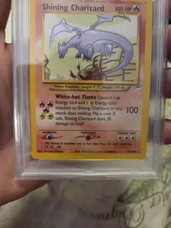Shining Charizard Pokemon Neo Destiny 107 NM PSA 5 - Image 3