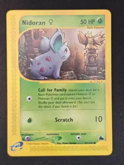Pokemon TCG Nidoran 81 Skyridge Mint Near Mint (non-holo) - Image 1