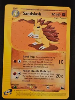 Pokemon TCG Sandslash 93 Skyridge Mint Near Mint (non-holo) - Image 1