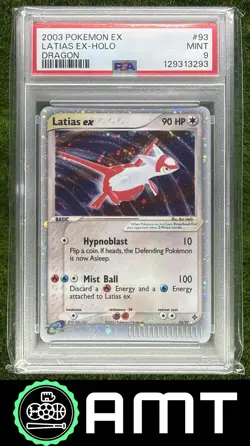 2003 Pokemon EX Dragon #93/97 Latias ex Holo PSA 9 3293 - Image 1